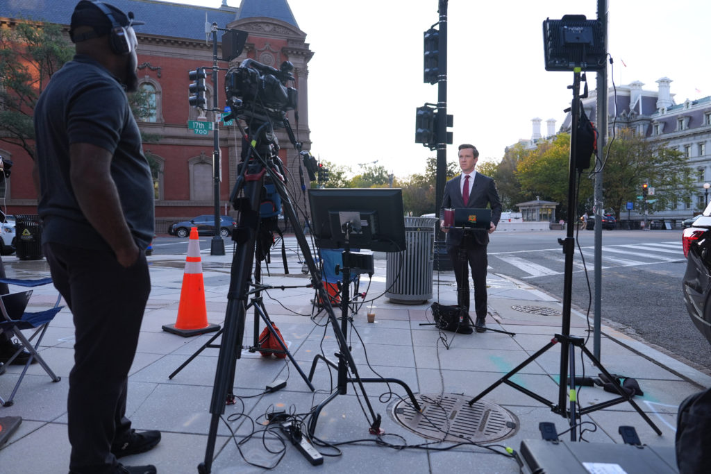 Image from linked report: CNN, MS NOW and Politico reporters have access restored to White House after judge orders ban lifted