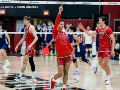 Source-feed image associated with WATCH: College volleyball star’s celebrations go viral