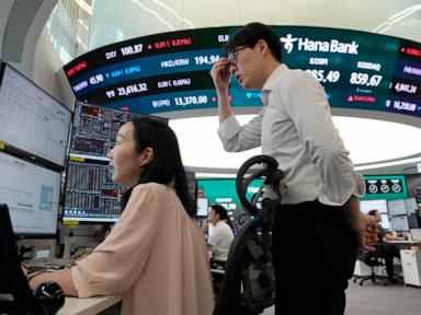 Source-feed image associated with Wall Street mixed early with chip stocks giving up early week gains