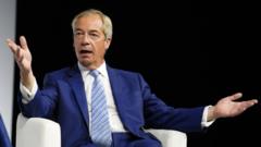 Source-feed image associated with Chris Mason: Accusations around Farage leave him looking vulnerable to his rivals