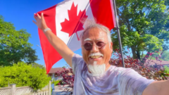 Source-feed image associated with 'I must get out into the free world', dissident who fled China on boat tells BBC