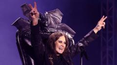 Source-feed image associated with Ozzy Osbourne's concert throne to go on display