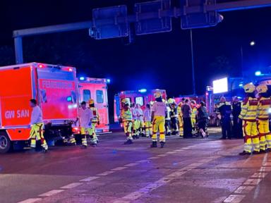 Source-feed image associated with 1 dead, several injured after vehicle drives into crowd at Berlin LGBTQ celebration