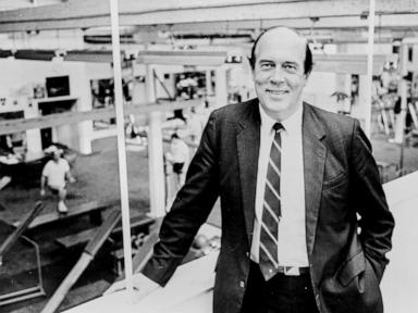 Source-feed image associated with Les Mills, the New Zealand Olympian who founded a chain of gyms, dies at 91