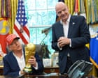 Source-feed image associated with Gianni Infantino unlikely to face IOC sanctions over Balogun red card scandal