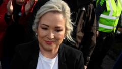 Image from linked report: DUP MP says her party could help remove O'Neill as first minister over Drumcree row