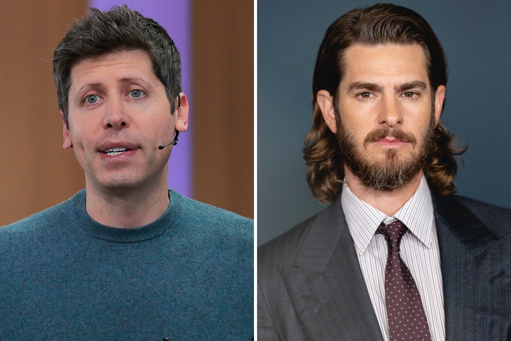 Image from linked report: Sam Altman Says ‘Artificial’ Filmed Outside His House and He Waved at Andrew Garfield: ‘He Did Walk Like Me … I Felt I Was in Some Weird Glitch of the Simulation’