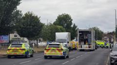 Source-feed image associated with Four men dead after car crashes into lamp-post