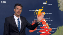 Source-feed image associated with How hot will it be today?