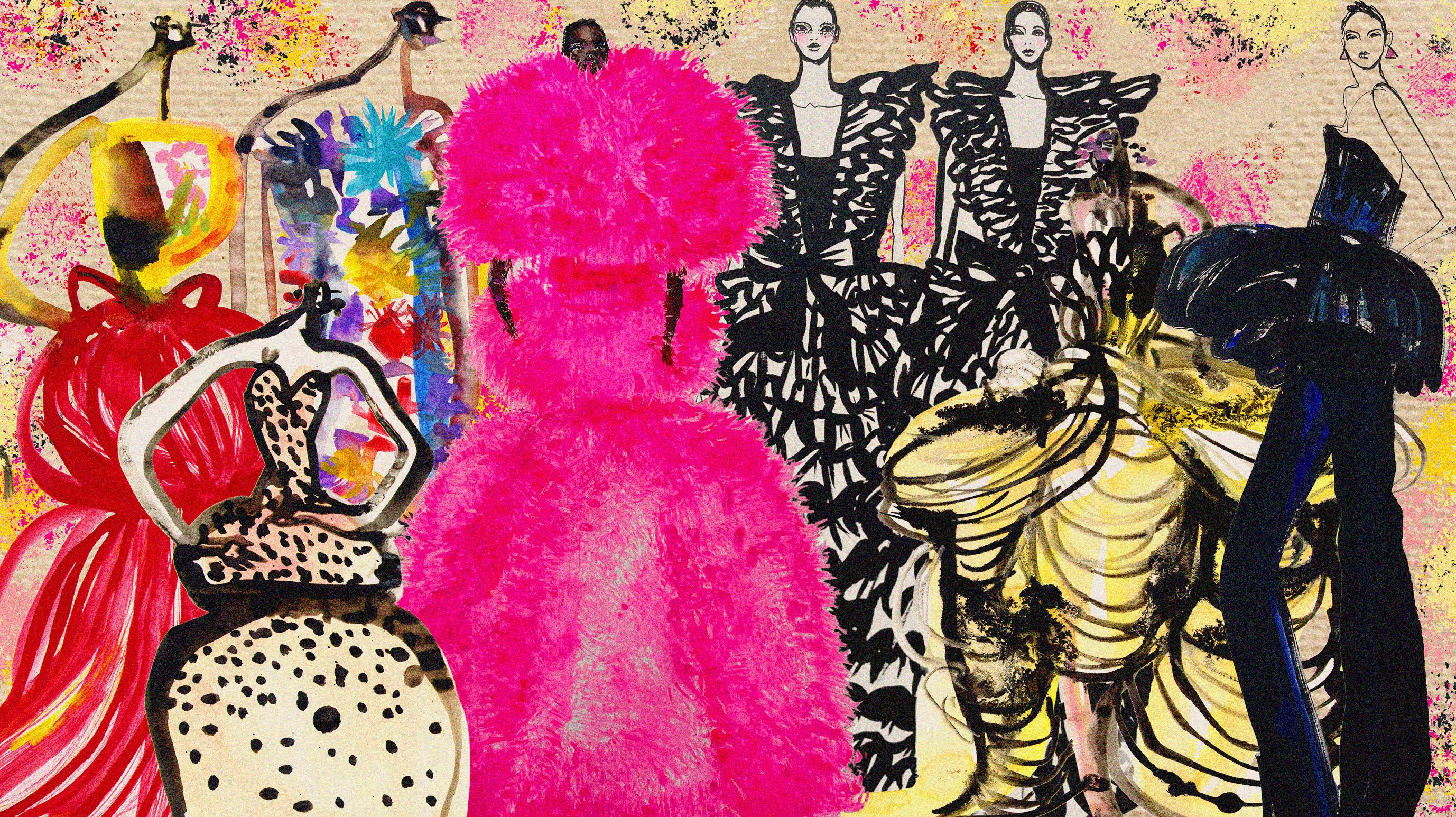 Source-feed image associated with Two Fashion Illustrators Take on the Fall 2026 Haute Couture Collections
