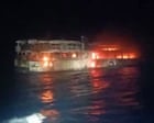 Source-feed image associated with Deadly Philippines ferry fire triggers search for scores of missing