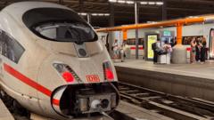 Source-feed image associated with Germany rail network briefly halted nationwide due to IT malfunction