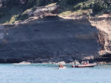 Source-feed image associated with Cliff collapses near Biarritz lighthouse, killing a diver and leaving another missing