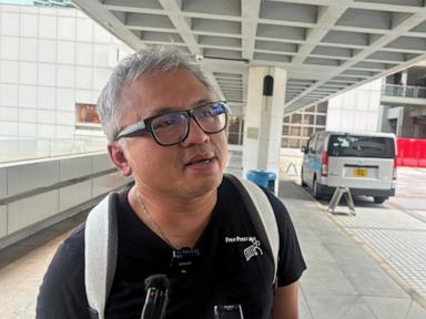 Source-feed image associated with Former leader of Hong Kong journalist group sent to prison for obstructing police