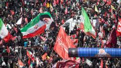 Source-feed image associated with Huge crowds in Mashhad as Iran's late supreme leader is buried