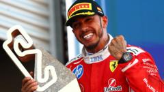 Source-feed image associated with Lewis Hamilton wins first grand prix for Ferrari