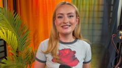 Source-feed image associated with Amelia Dimoldenberg: I wouldn't invite Andy Burnham on Chicken Shop Date - but I'd love a chat