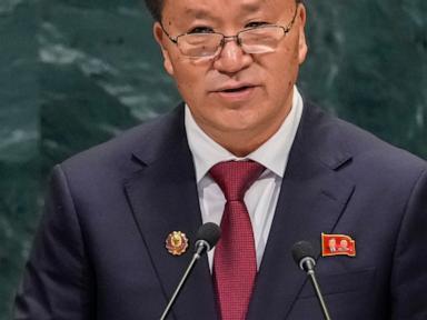 Image from linked report: In a relatively mild speech, North Korea uses UN platform to lament 'mutual distrust' and tension
