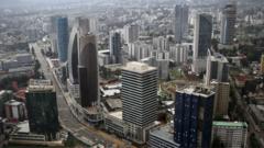 Image from linked report: Explosions heard in Ethiopia's capital after drone flights banned
