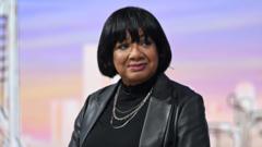 Source-feed image associated with MP Diane Abbott readmitted into Labour Party after suspension