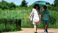 Source-feed image associated with More than 2,700 people may have died in exceptional May and June heatwaves in England and Wales