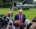 Image from linked report: US justice department investigating TV networks over Trump pool coverage