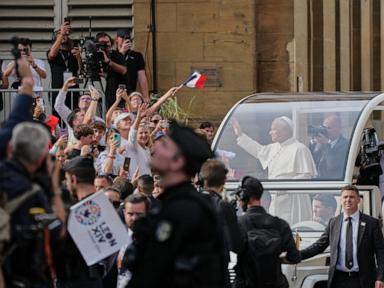Image from linked report: Pope urges leaders to preach peace as he recalls foundations of European unity