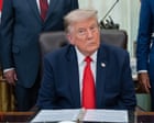 Source-feed image associated with Democrats hit back at Trump after president floats changing name of New Mexico to ‘New America’ - US politics live