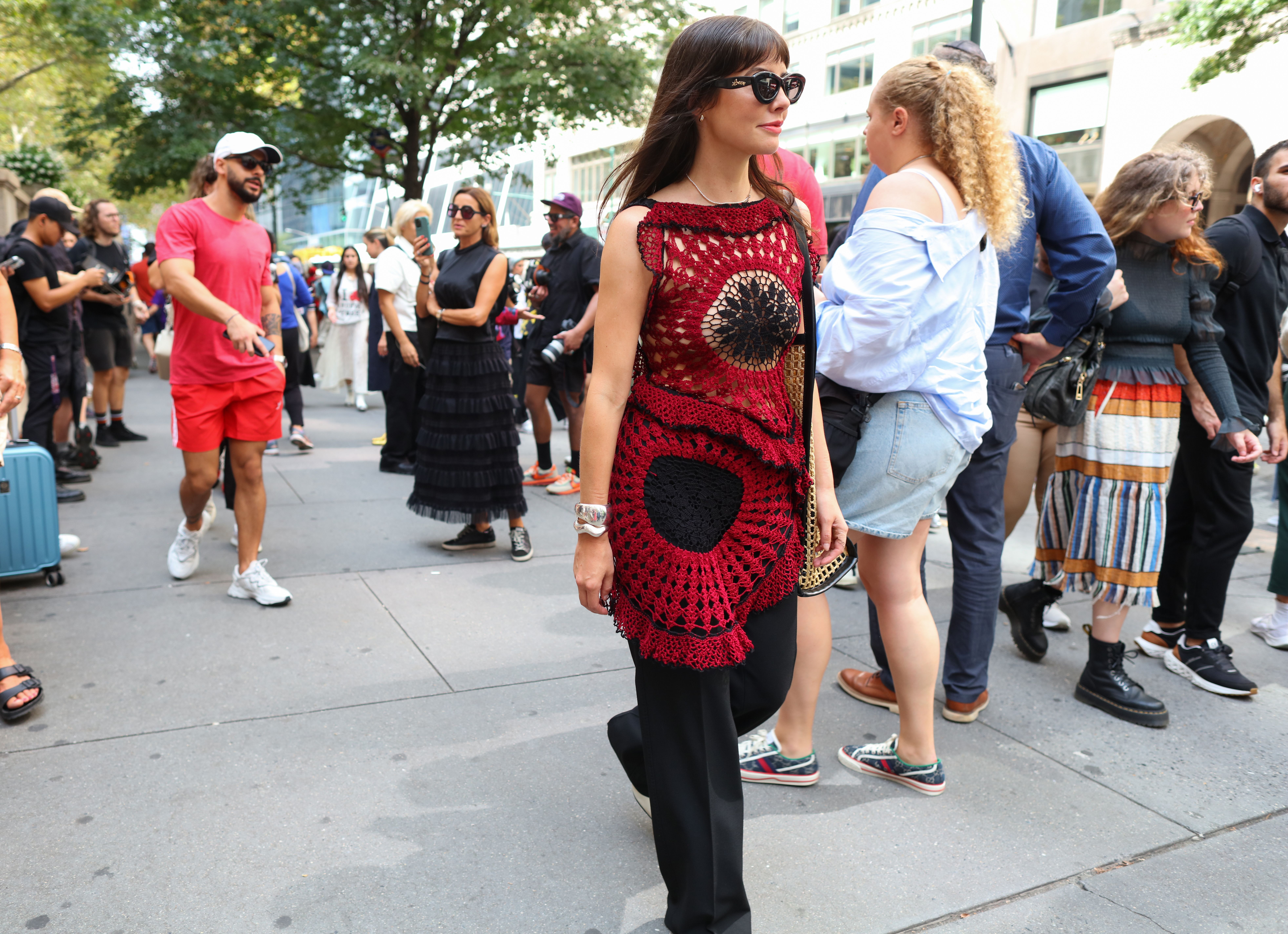 Source-feed image associated with Lessons From Street Style on Bringing Beach Vibes to City Dressing