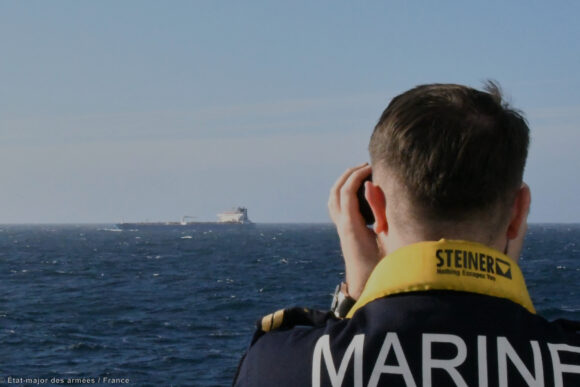 Source-feed image associated with France Seizes ‘Shadow Fleet’ Tanker, Stepping Up Pressure on Russia