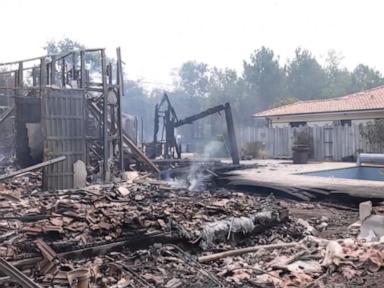 Source-feed image associated with WATCH: 200,000 people flee out-of-control wildfires in France and Spain