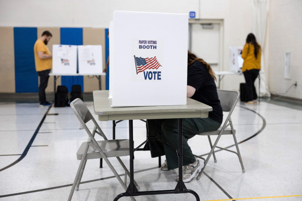 Source-feed image associated with FBI searches office of Ohio group that supports voter registration efforts