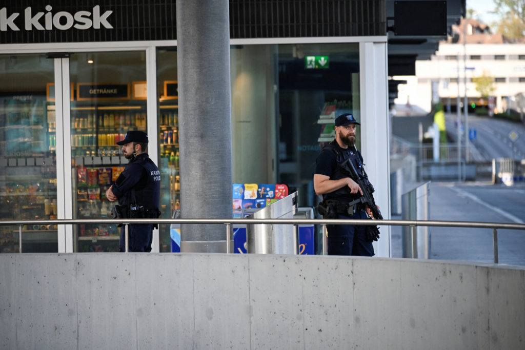 Source-feed image associated with 1 dead and 5 wounded in a shooting at a rave in Switzerland