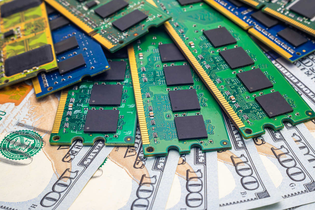 Source-feed image associated with Micron, other memory stocks are having their best year ever. Why do they still look so cheap?