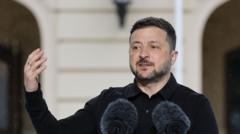 Source-feed image associated with Zelensky's close European allies set out five conditions for peace talks
