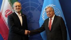 Source-feed image associated with US to allow Iran delegation to attend UN meetings in New York as war passes half-year mark