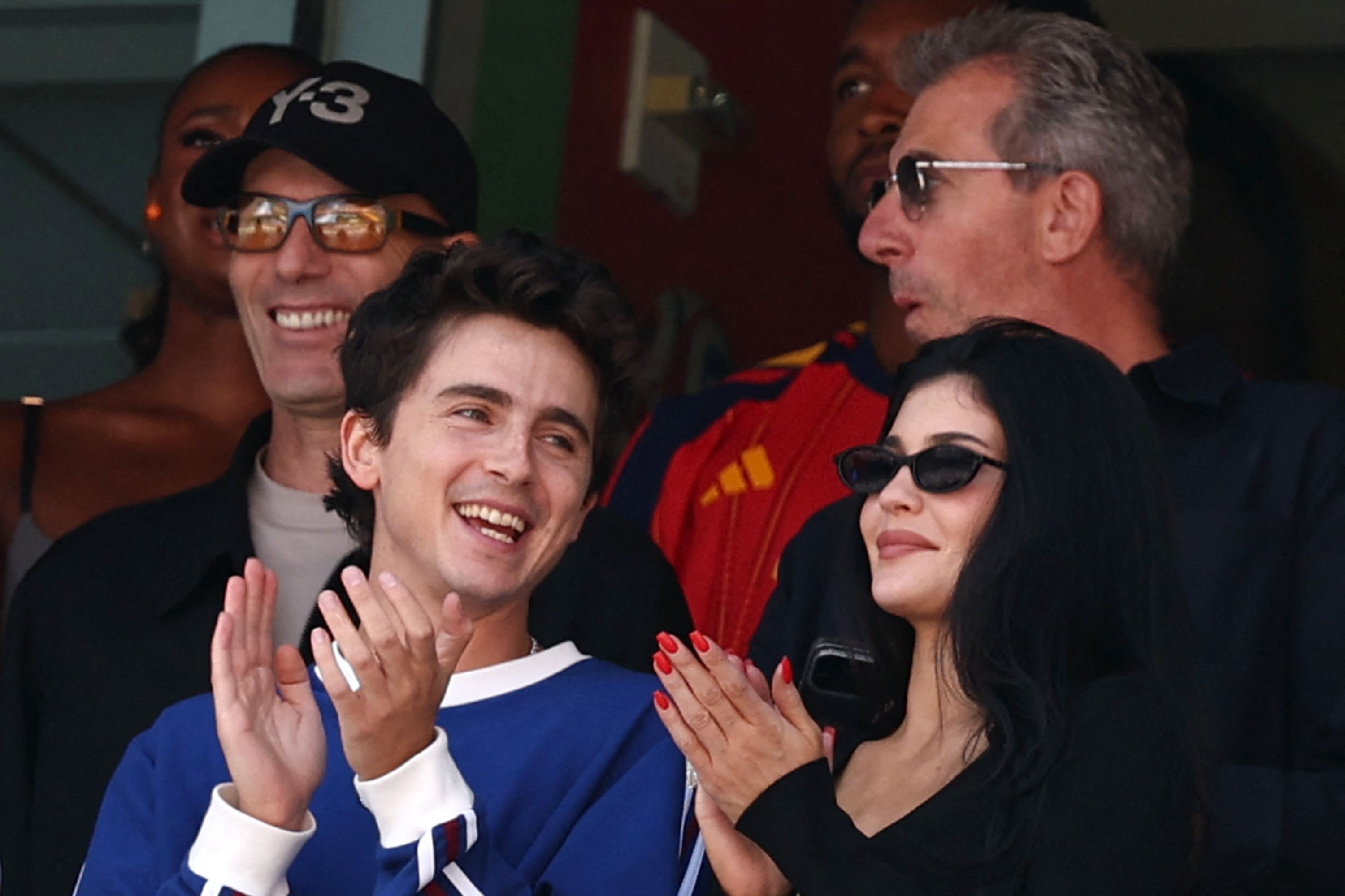 Source-feed image associated with Bey and Jay! Timothée and Kylie! The Celebrities Cheering on the 2026 World Cup Final