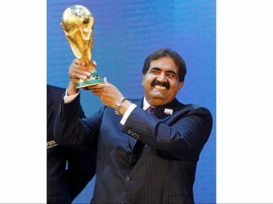 Source-feed image associated with Qatar's former ruler Sheikh Hamad bin Khalifa Al Thani has died at age 74, state news agency says