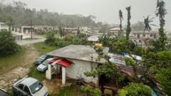 Source-feed image associated with Super Typhoon Bavi strikes US Pacific islands with pummeling winds