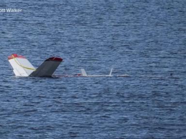 Source-feed image associated with WATCH: Rep. Tom Tiffany, pilot suffer minor injuries in emergency water landing