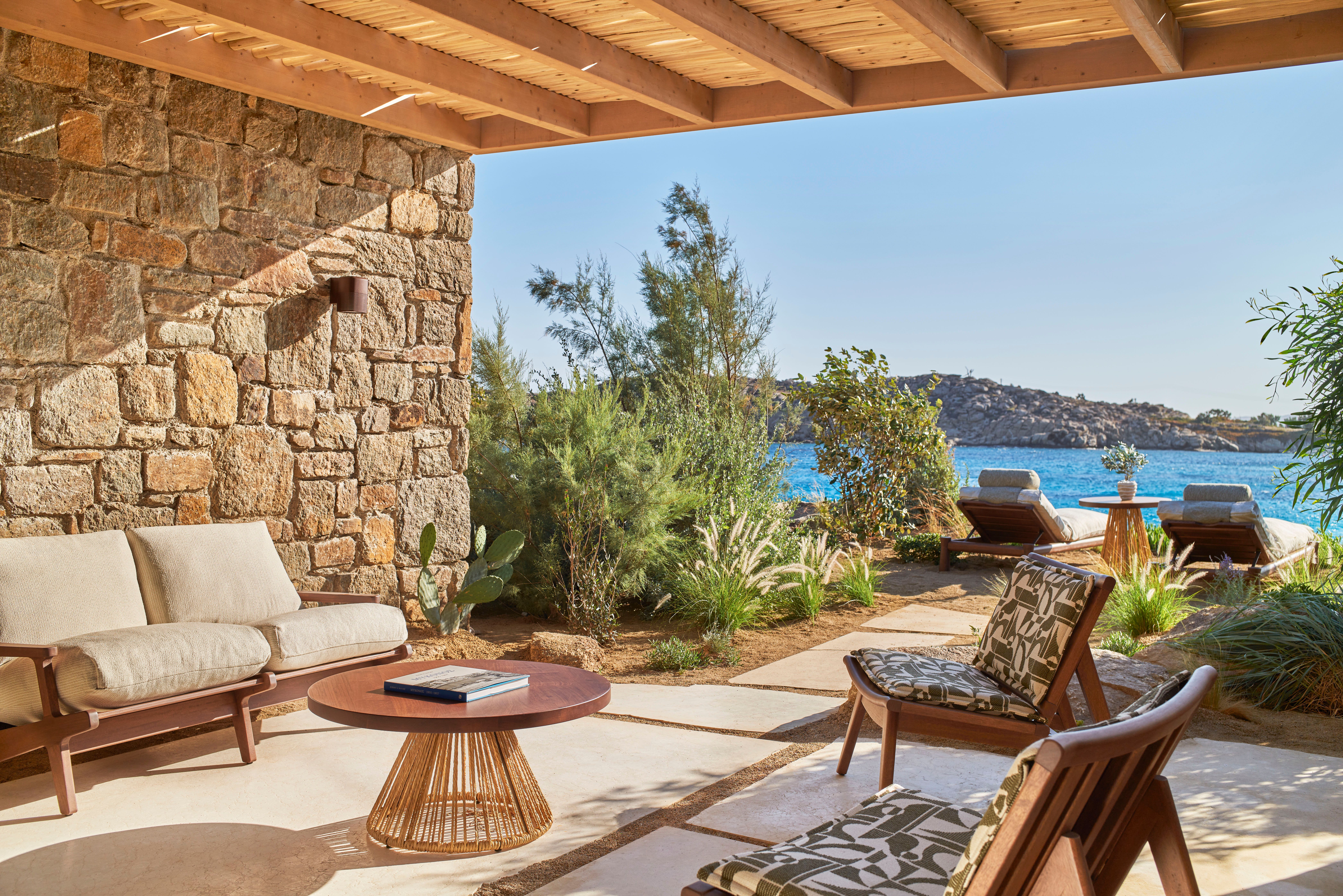 Source-feed image associated with This Stylish New Hotel Embraces the Quieter Side of Mykonos