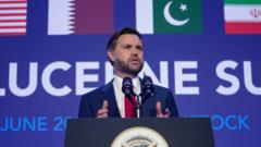 Source-feed image associated with Iran says no new commitments on nuclear sites after Vance says inspectors to be invited back