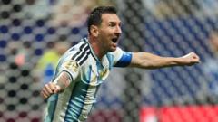 Source-feed image associated with Messi on the brink of history - will it be his last World Cup game?