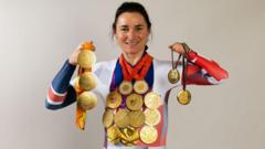 Source-feed image associated with Paralympic great Dame Sarah Storey retires from GB competition