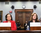 Source-feed image associated with Supreme court justices Elena Kagan and Amy Coney Barrett testify to House on security budget request – US politics live