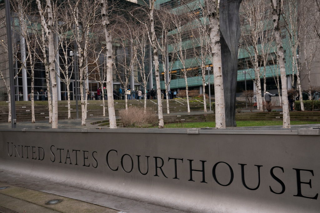 Source-feed image associated with Trump immediately fires the new court-appointed top prosecutor in Seattle
