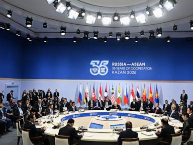 Source-feed image associated with Putin and leaders of Southeast Asia agree to bolster ties at a summit in Russia