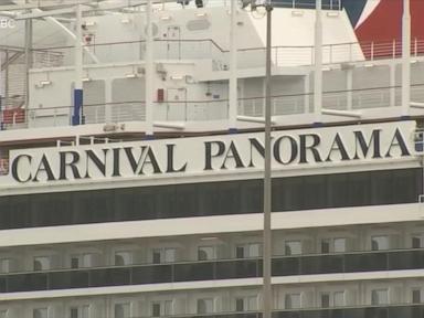 Image from linked report: WATCH: Cruise ship passenger missing after reportedly going overboard