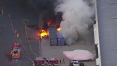 Source-feed image associated with Three dead after LA news helicopter crashes while covering deadly bus collision