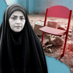Source-feed image associated with 'What was their crime?': BBC visits Iran school where strike killed 120 children